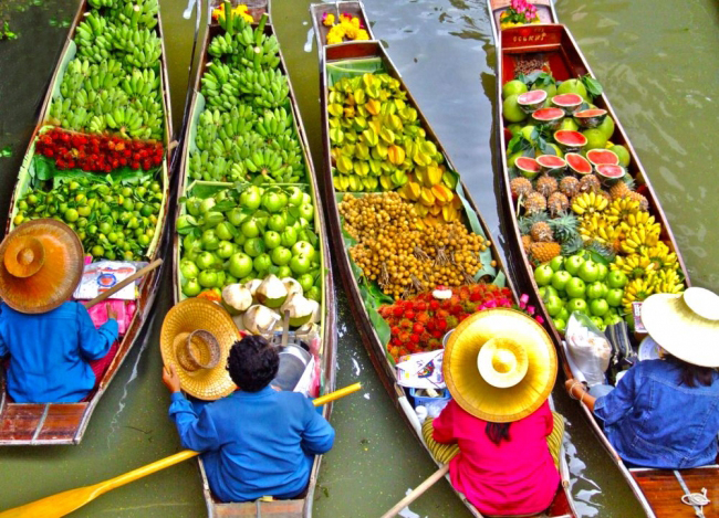 плавучие рынки бангкока